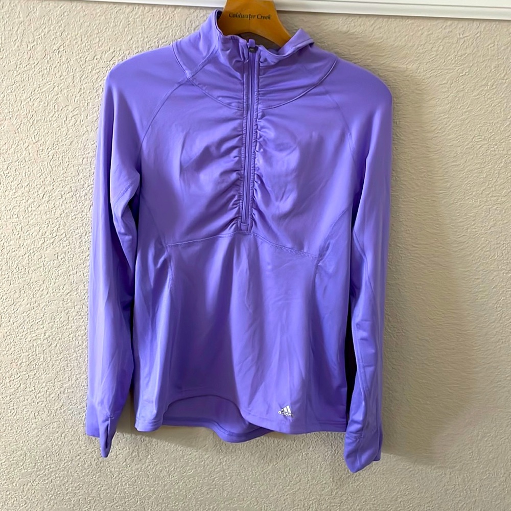 Purple Adidas climate pullover